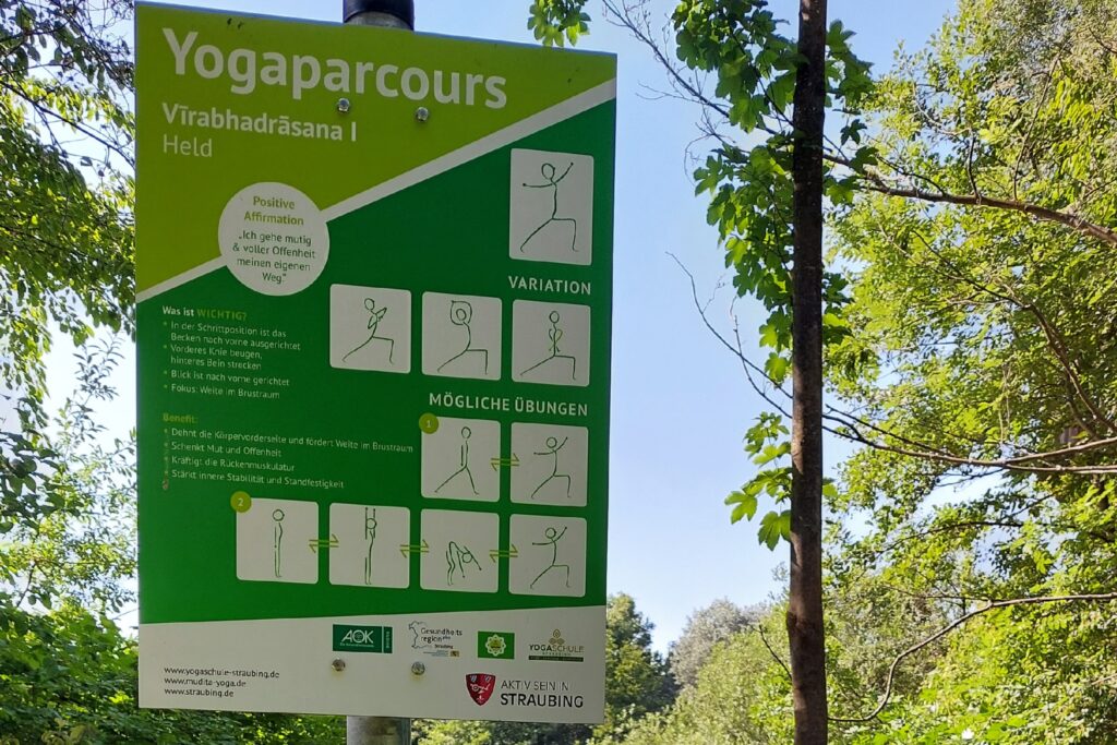 Yogaworkshop am Yogaparcours in Straubing